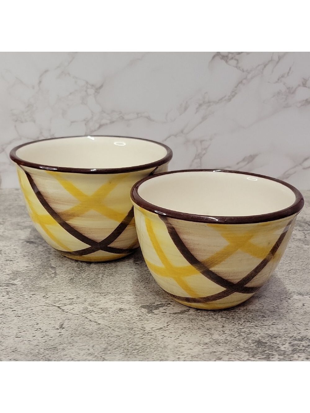 Vintage set of Vernonware Vernon Kilns Organdie bowls set of 2